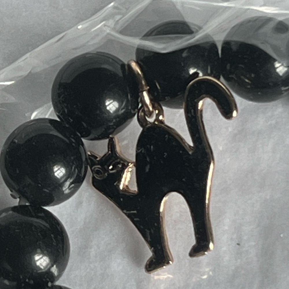 Vintage Avon 🐈‍⬛ Black Cat Trick or Treat Bracelet